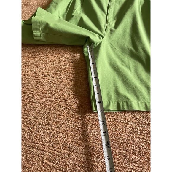 Vintage Ivy Crew Women’s High-Rise Pleated Green Shorts Bermuda Size 36 - Picture 5 of 9